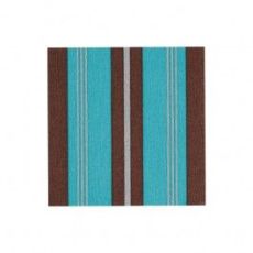 Serviettes de table en intiss bleu et chocolat