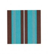 Serviettes de table en intiss bleu et chocolat